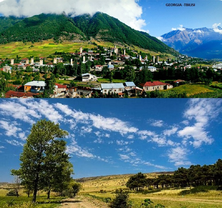 Georgia Tblisis and landscape outskirts