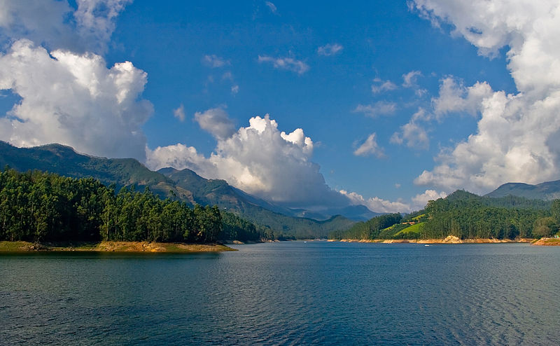 Mattupetty Dam reservoir near Munnar wk